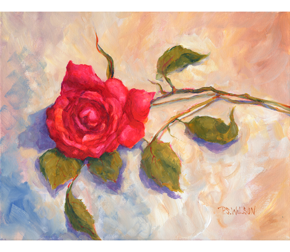 "Single Red Rose" - Peggy Wilson
